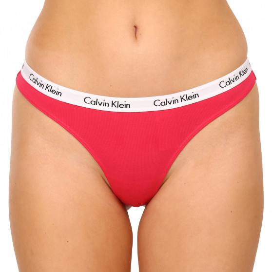 3PACK Stringtrosor för kvinnor Calvin Klein oversized multicolour (QD3800E-658)