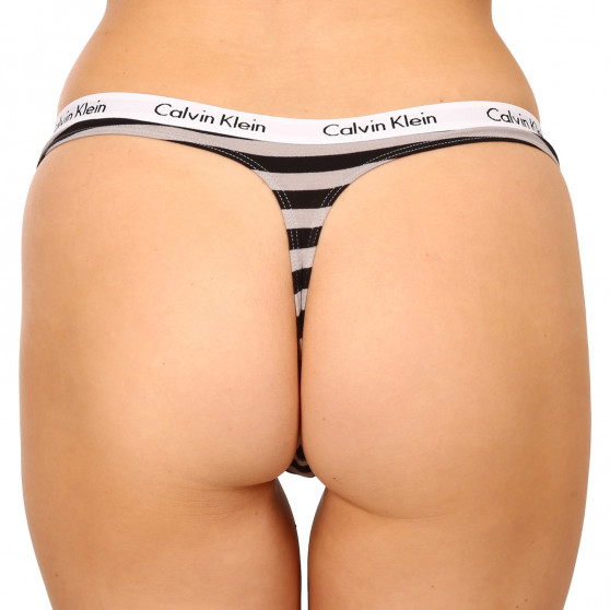 3PACK Stringtrosor för kvinnor Calvin Klein oversized multicolour (QD3800E-658)