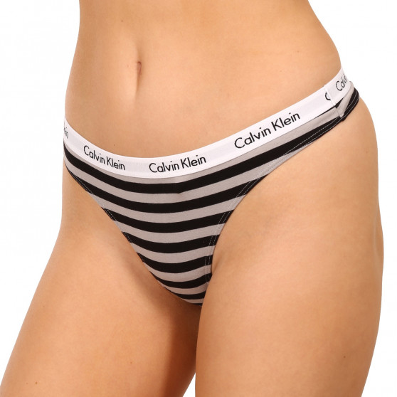 3PACK Stringtrosor för kvinnor Calvin Klein oversized multicolour (QD3800E-658)