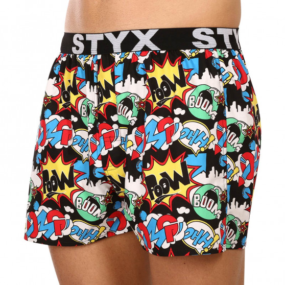 Boxershorts för herrar Styx konst sport gummi OMG (B1456)