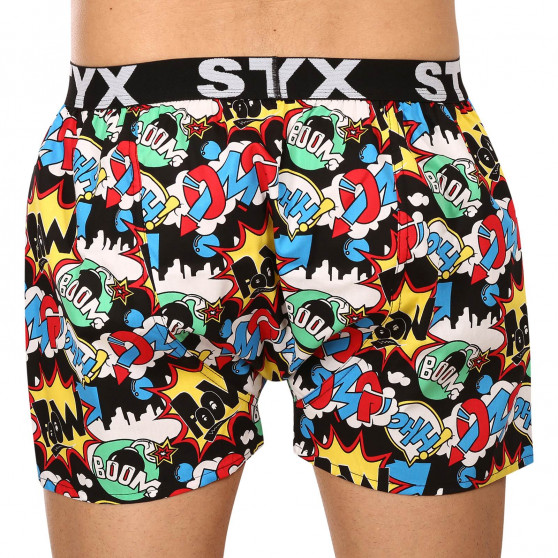 Boxershorts för herrar Styx konst sport gummi OMG (B1456)