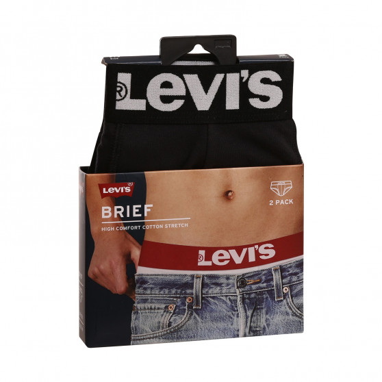 2PACK herrkalsonger Levis svart (905003001 884)