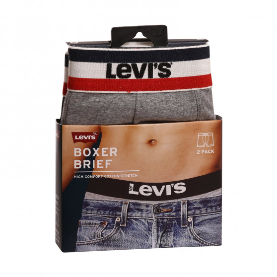 2PACK Boxershorts för herrar Levis multicolour (905005001 004)