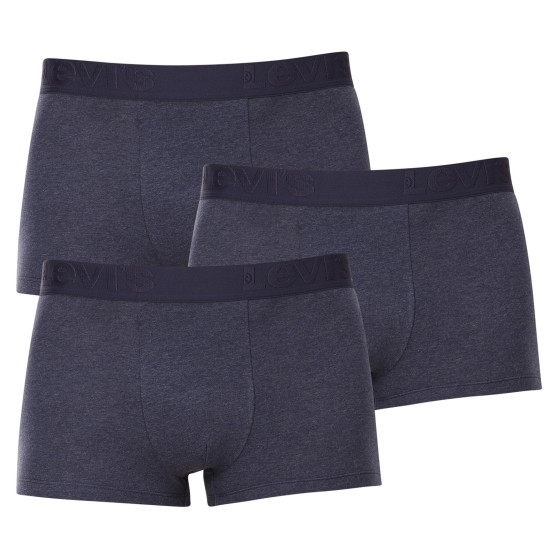 3PACK Boxershorts för herrar Levis blå (905042001 008)