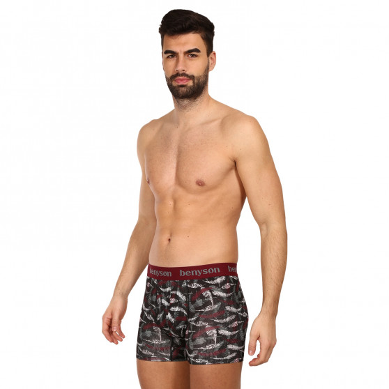 3PACK Boxershorts för herrar Benysøn bambu multicolour (BENY-7010)