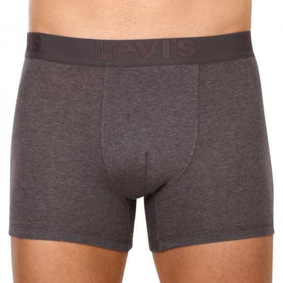 3PACK Boxershorts för herrar Levis grå (905045001 007)