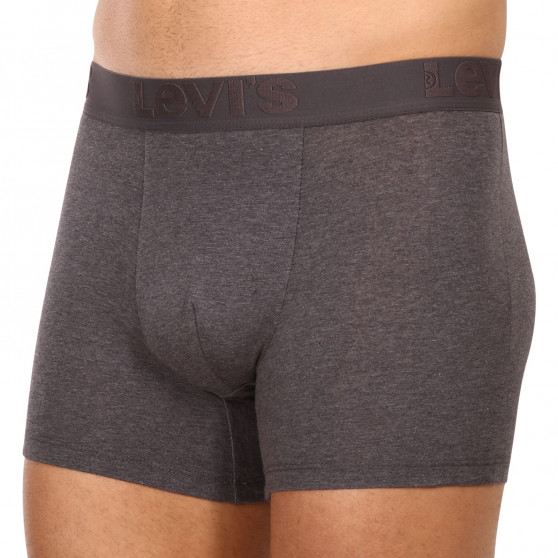 3PACK Boxershorts för herrar Levis grå (905045001 007)