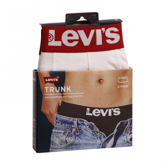 2PACK Boxershorts för herrar Levis vit (905002001 317)