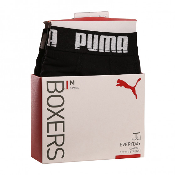 3PACK Boxershorts för herrar Puma svart (701206546 001)