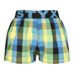 Barnshorts Styx sport elastisk flerfärgad (BJ936)