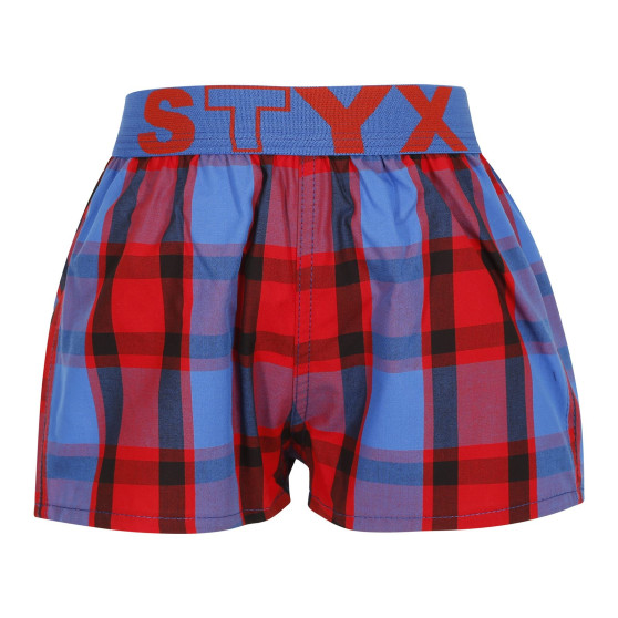 Barnshorts Styx sport elastisk flerfärgad (BJ937)