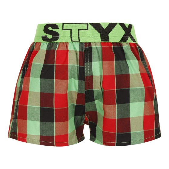 Barnshorts Styx sport elastisk flerfärgad (BJ938)