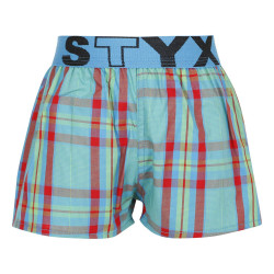 Barnshorts Styx sport elastisk flerfärgad (BJ939)