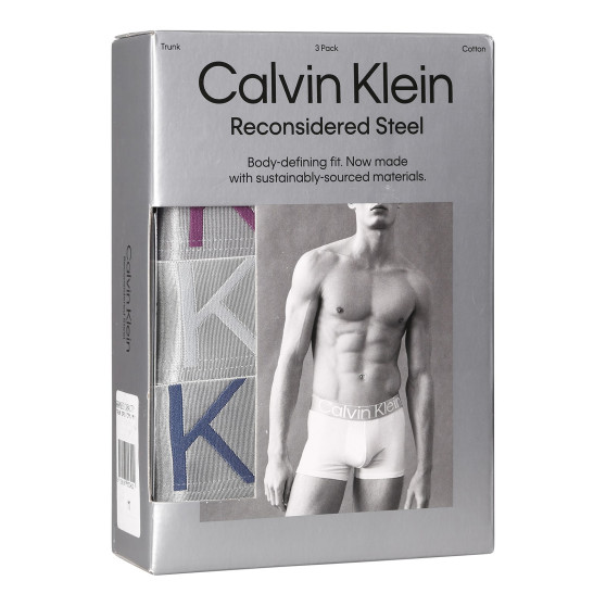 3PACK Boxershorts för herrar Calvin Klein multicolour (NB3130A-C7Y)