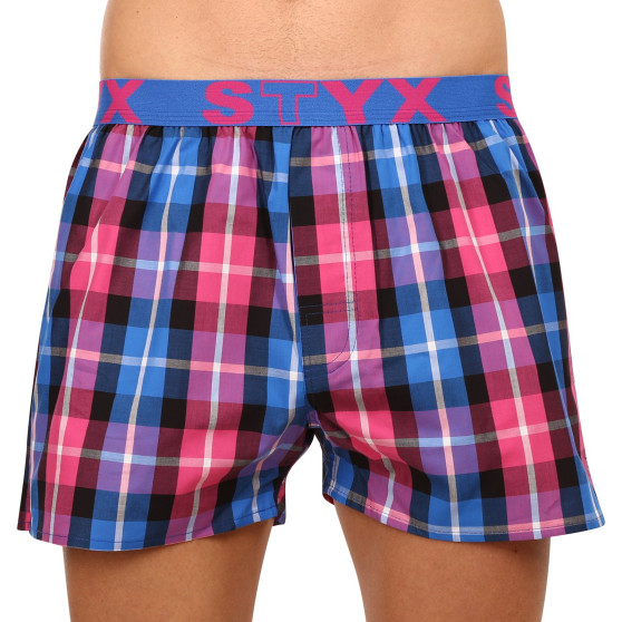 3PACK Boxershorts för herrar Styx sport elastisk flerfärgad (B9313233)