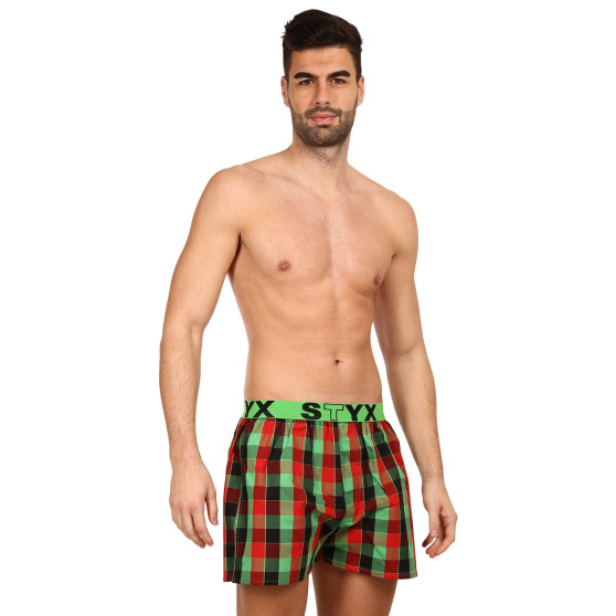 5PACK Boxershorts för herrar Styx sport elastisk flerfärgad (B9312345)