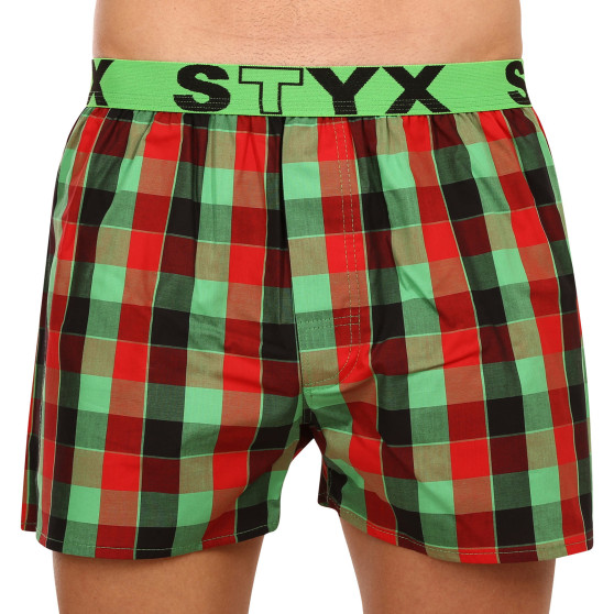 5PACK Boxershorts för herrar Styx sport elastisk flerfärgad (B9312345)