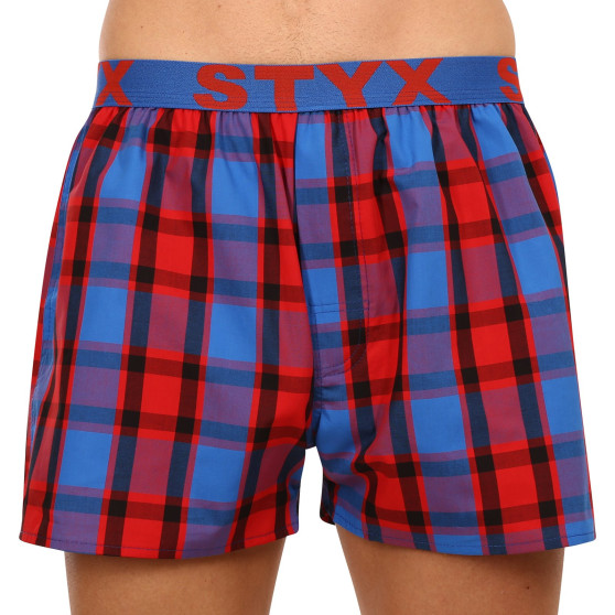 3PACK Boxershorts för herrar Styx sport elastisk flerfärgad (B9373839)