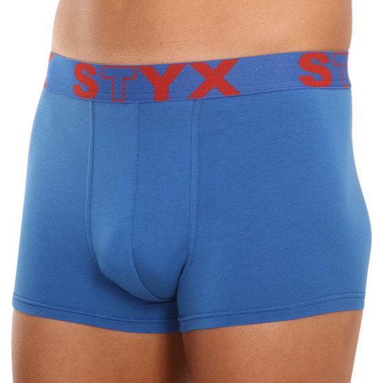 3PACK Boxershorts för herrar Styx sport elastisk blå (3G96789)