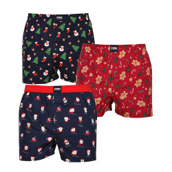 3PACKBoxershorts för herrar Happy Shorts flerfärgad (HS 2838586)