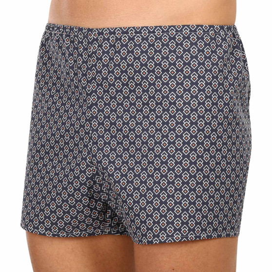 Boxershorts för herrar Foltýn mörkblå diamanter (K33)