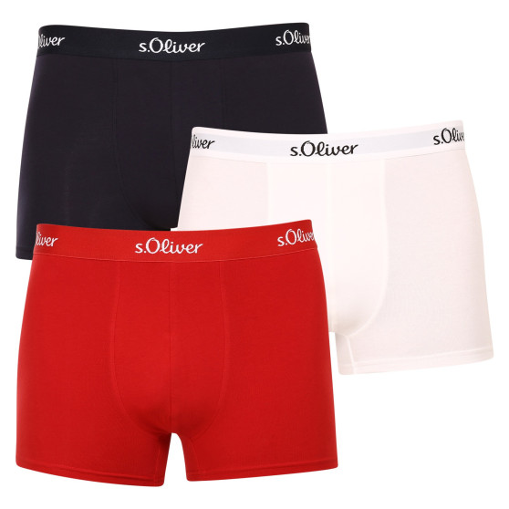 3PACK Boxershorts S.Oliver för herrar flerfärgad (JH-34B-51136323)