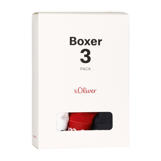 3PACK Boxershorts S.Oliver för herrar flerfärgad (JH-34B-51136323)