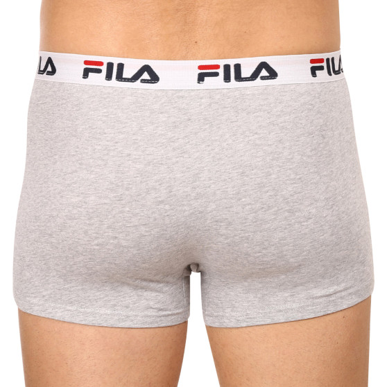 3PACK Boxershorts för herrar Fila grå (FU5016/3-400)