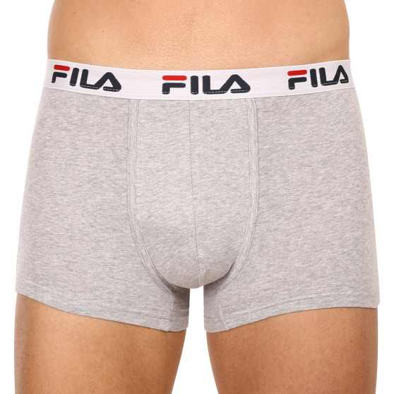 3PACK Boxershorts för herrar Fila grå (FU5016/3-400)