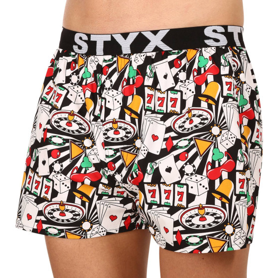 Boxershorts för herrar Styx konst sport gummi kasino (B1553)