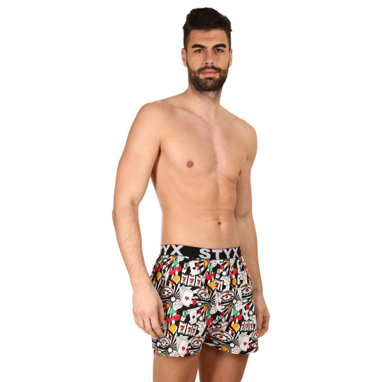 Boxershorts för herrar Styx konst sport gummi kasino (B1553)