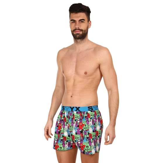 Boxershorts för herrar Styx konst sport gummi monster (B1555)