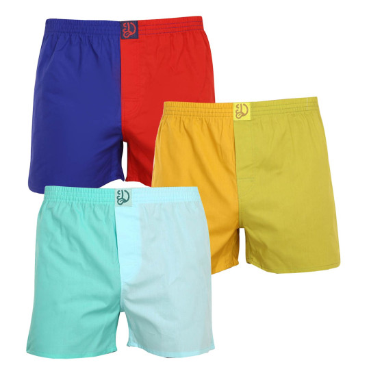 3PACKBoxershorts för herrar Dedoles flerfärgad (D-M-UN-LB-B-C-1577476)