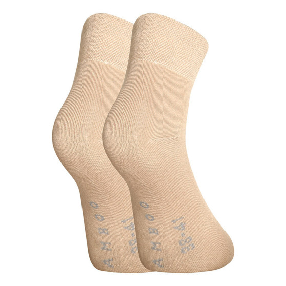 3PACK strumpor Gino bambu beige (82004)