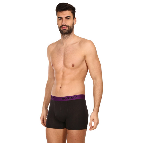 7PACK Boxershorts för herrar Nedeto svart (7NDTB001-week)