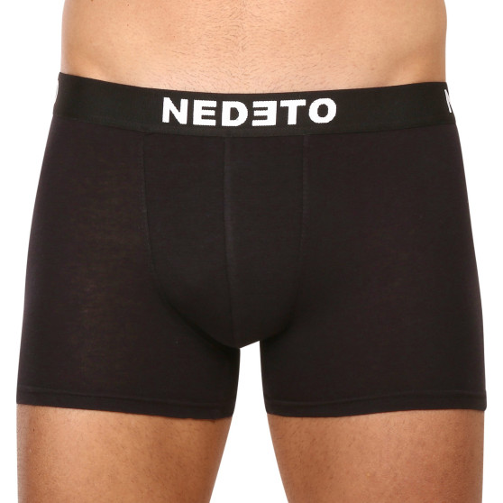 7PACK Boxershorts för herrar Nedeto svart (7NDTB001-brand)