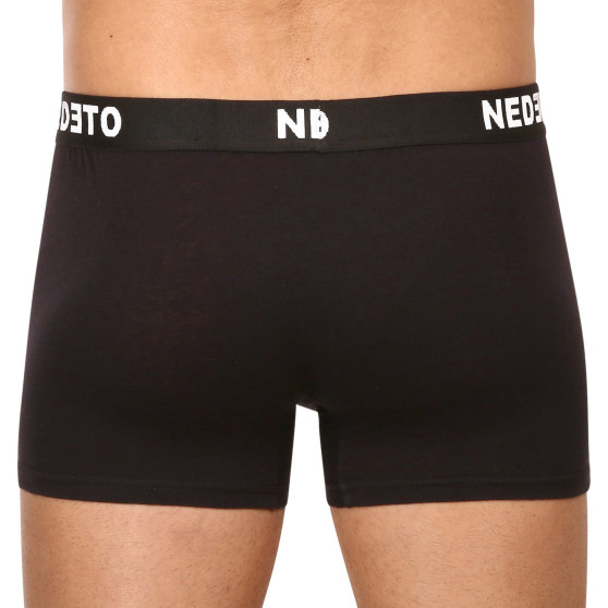 5PACK Boxershorts för herrar Nedeto svart (5NDTB001-brand)