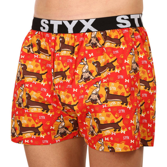 3PACK Boxershorts för herrar Styx art sports gummi flerfärgad (3B13497)