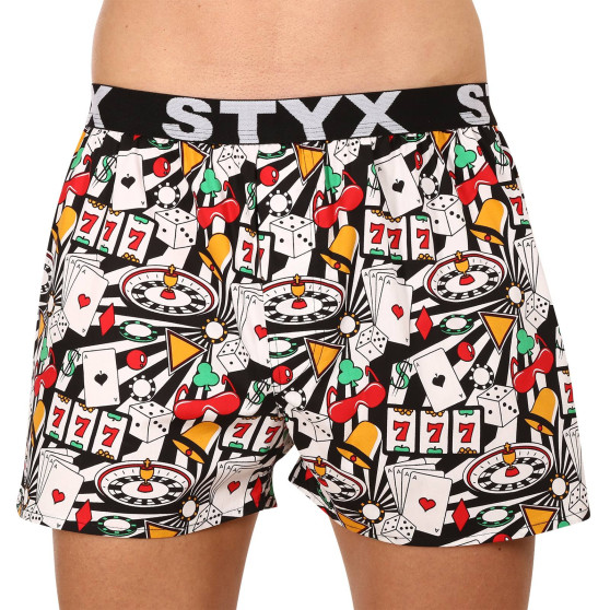 5PACK Boxershorts för herrar Styx art sports gummi flerfärgad (5B1126913)