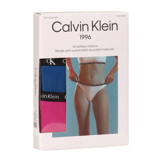 2PACK Brasilianska trosor för kvinnor Calvin Klein flerfärgad (QD5037E-C0Z)