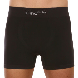 Boxershorts för herrar Gino sömlös bambu svart (54004)