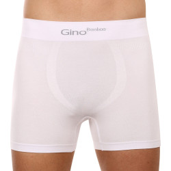 Boxershorts för män Gino sömlös bambu vit (54004)