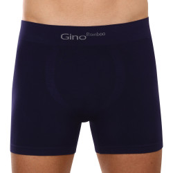 Boxershorts för män Gino sömlös bambu blå (54004)