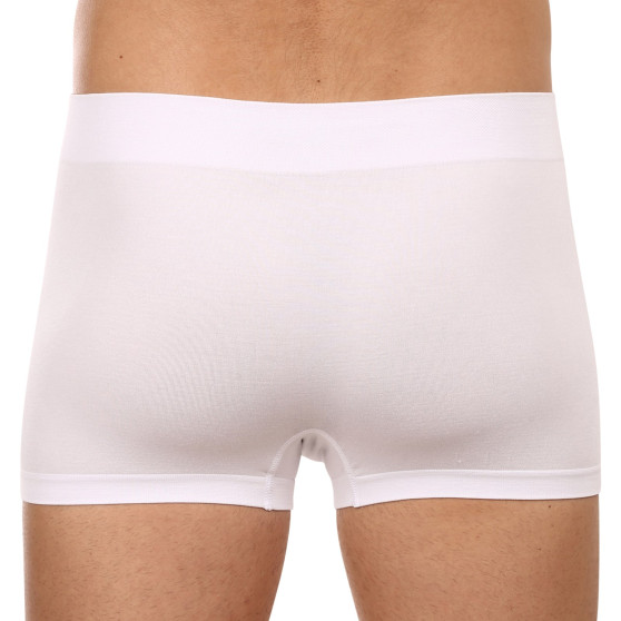 Boxershorts för män Gino sömlös bambu vit (53004)