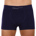 Boxershorts för män Gino sömlös bambu blå (53004)