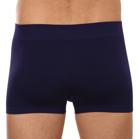 Boxershorts för män Gino sömlös bambu blå (53004)