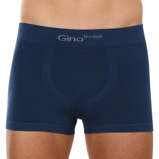 Boxershorts för män Gino sömlös bambu petrol (53004)