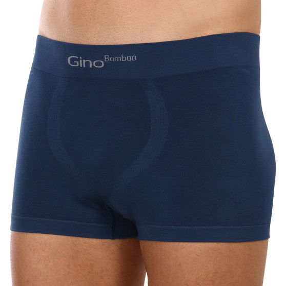 Boxershorts för män Gino sömlös bambu petrol (53004)