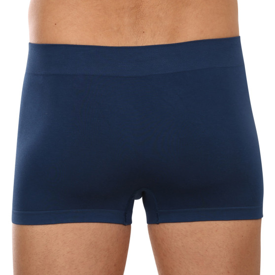 Boxershorts för män Gino sömlös bambu petrol (53004)