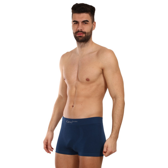 Boxershorts för män Gino sömlös bambu petrol (53004)